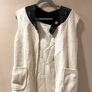 Chanel zip up tunic vest